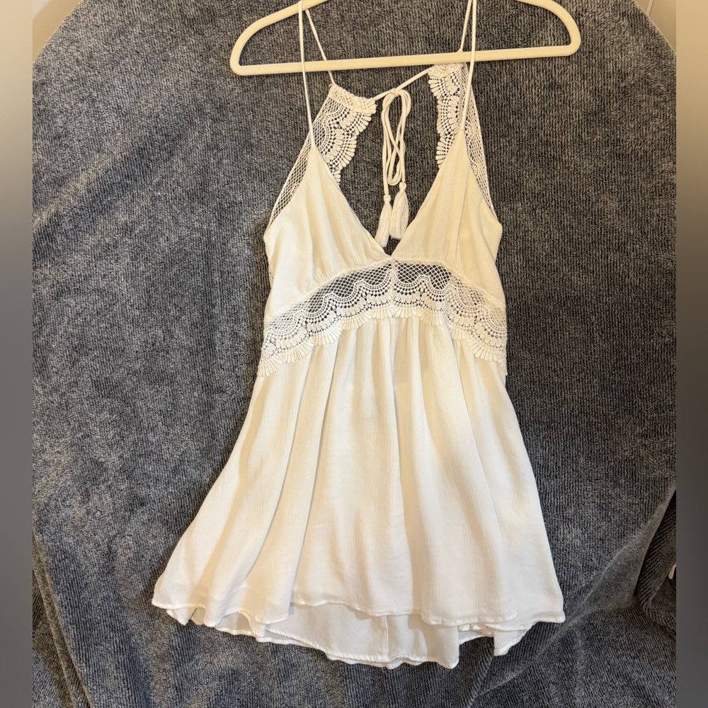 Lulu's Chic Cream Lace dress